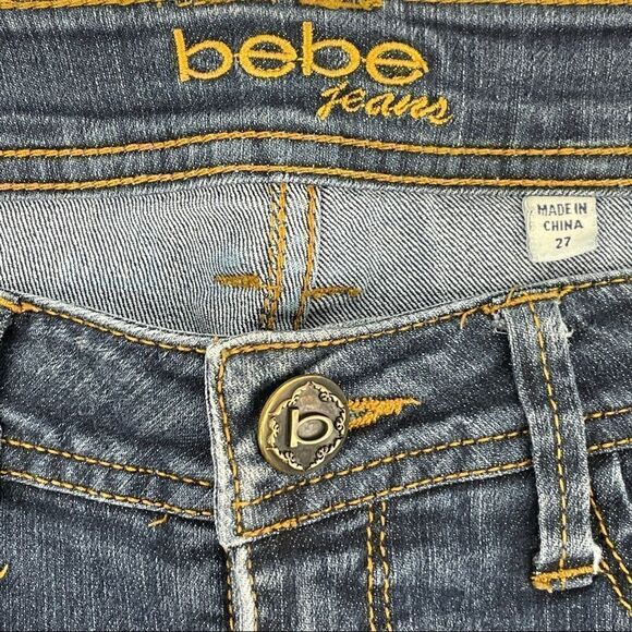 bebe Skinny Jeans - Dark Wash - Picture 7 of 10